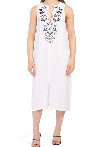 𝅺Isle of Mine Toulon Linen Dress - Picture 1 of 3